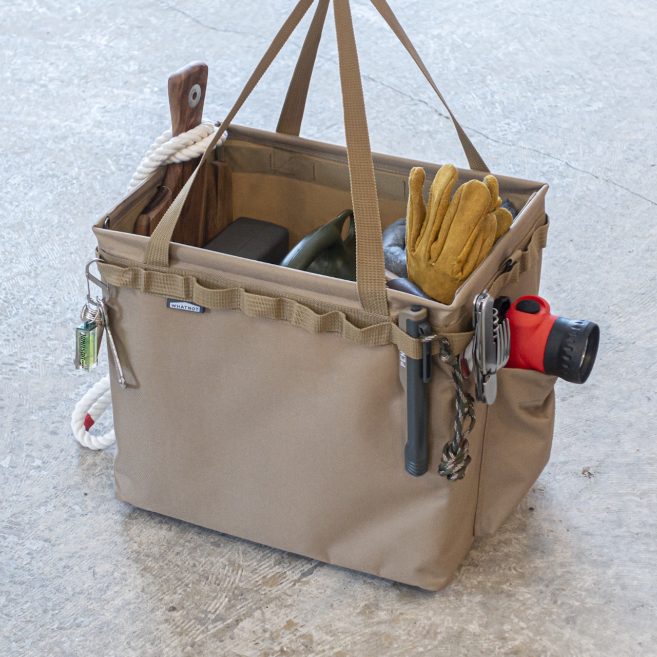 WHATNOT ワンタッチバケット OB サンドベージュ