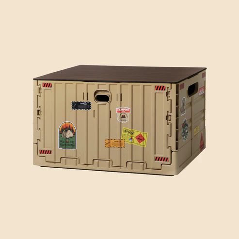 CARGO CONTAINER SIGNATURE FOLDING BOX ベージュ