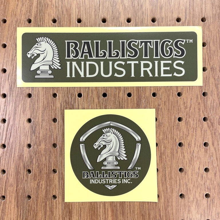 Ballistics HORSE LOGO STICKER SET OLIVE2種セット